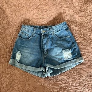 Brand New Ripped Jean Shorts